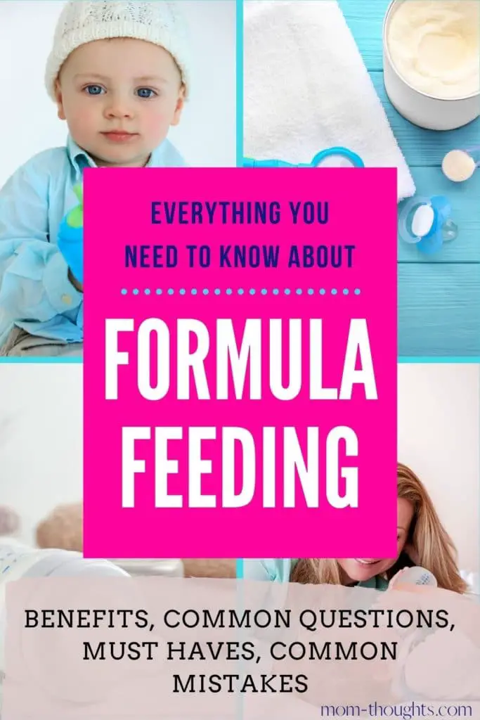 Formula feeding tips for new moms, including frequently asked questions, common mistakes, the benefits of formula feeding, and must have items.