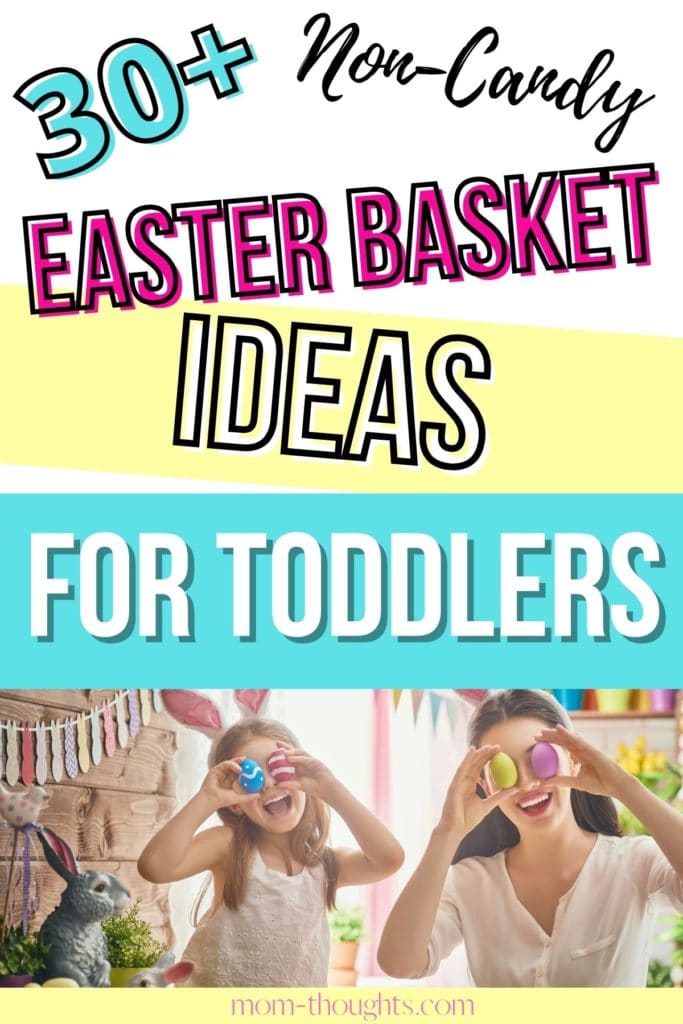 This post includes over 30 non-candy Easter Basket ideas for toddlers that your toddler will love! These no junk Easter Basket stuffers for toddlers will be used well past Easter Sunday!