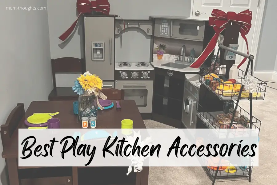 best wooden play kitchen accessories