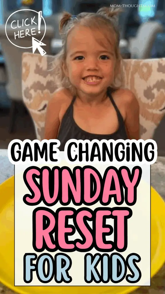 Sunday reset for kids