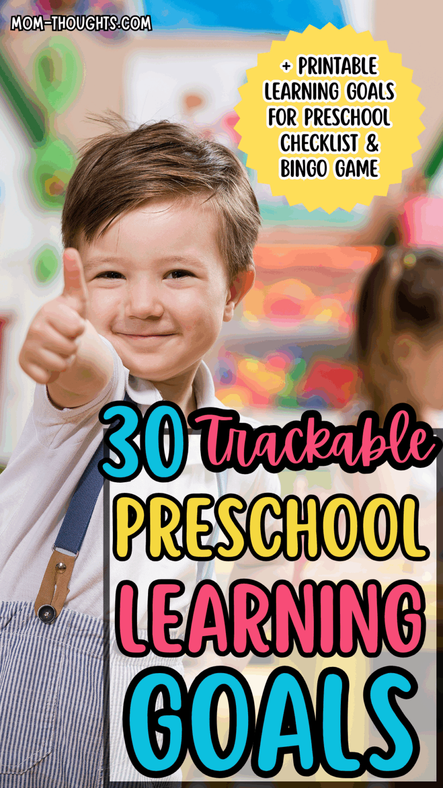 30 Learning Goals for Preschoolers You Can Track at Home
