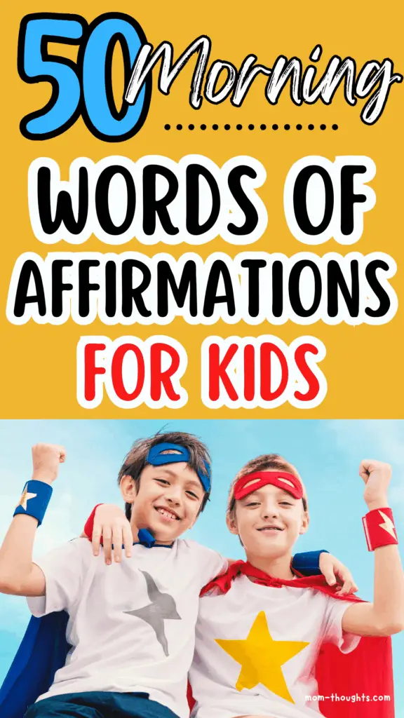 morning affirmations for kids