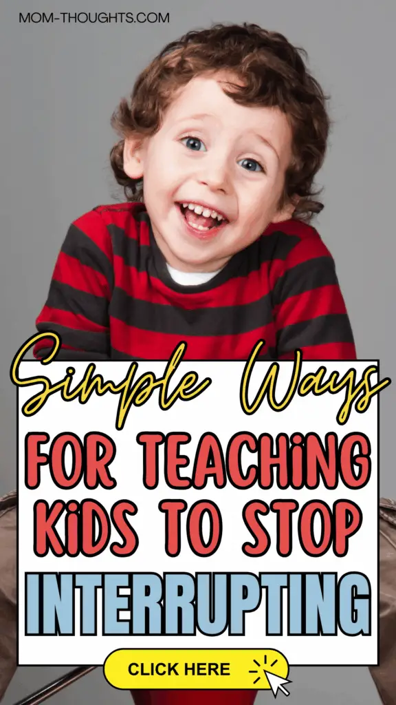 how to teach kids to stop interrupting