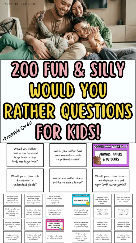 Would you rather questions for kids