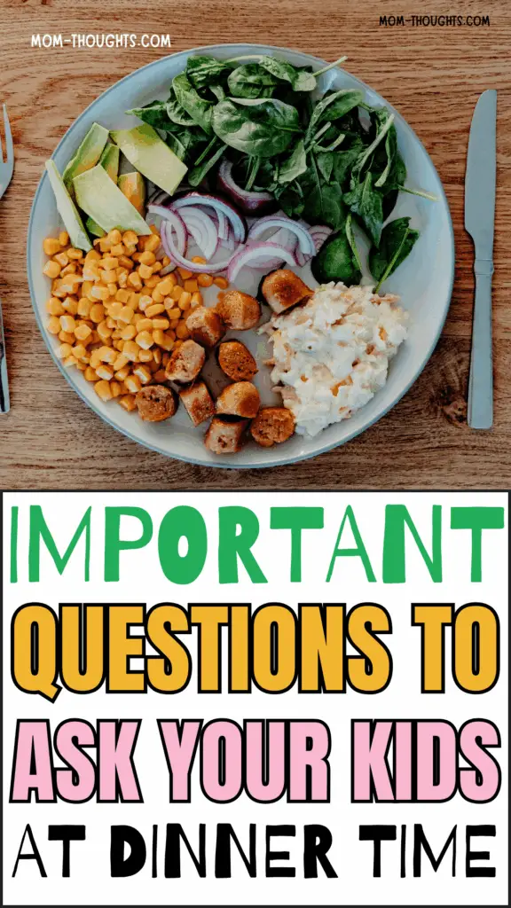 questions to ask kids at dinner