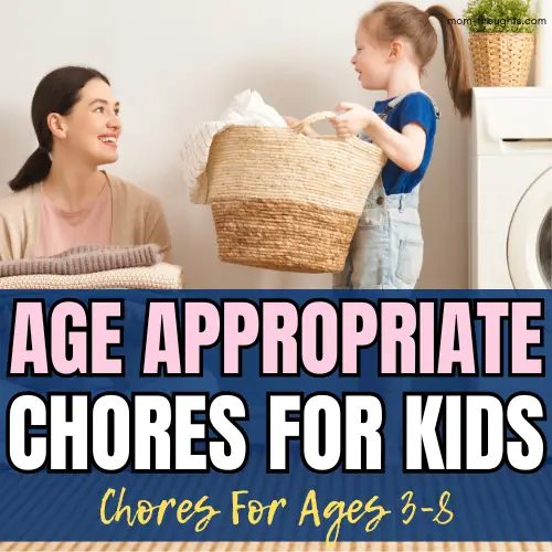 age appropriate chores for kids