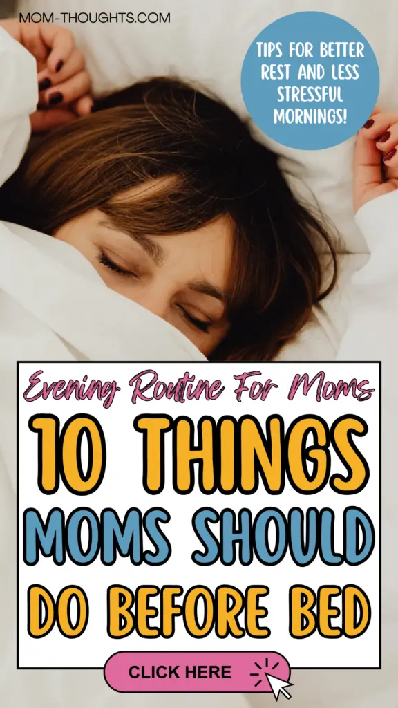 evening routine for moms